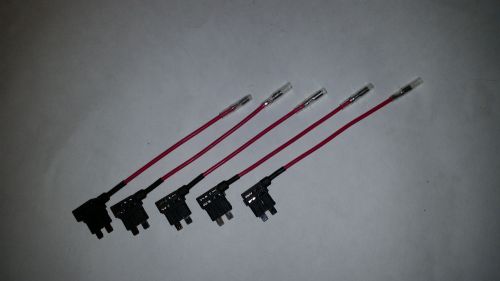 5x 12/24v  acu atc add a circuit fuse tap piggy back standard blade fuse holder