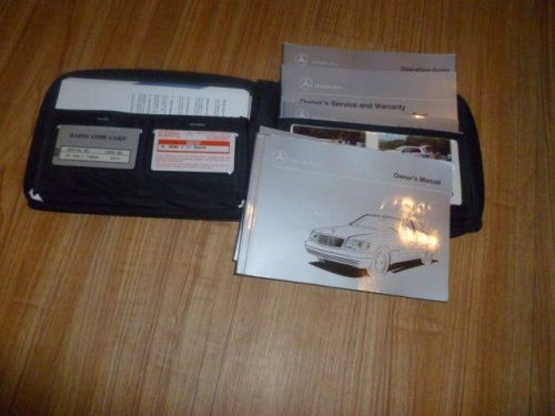 1998 mercedes s class  s320 s420 s500 books owners manual set w/ case original