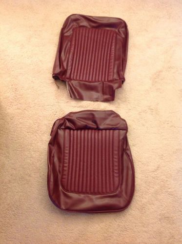 68 mustang maroon low back seat cover