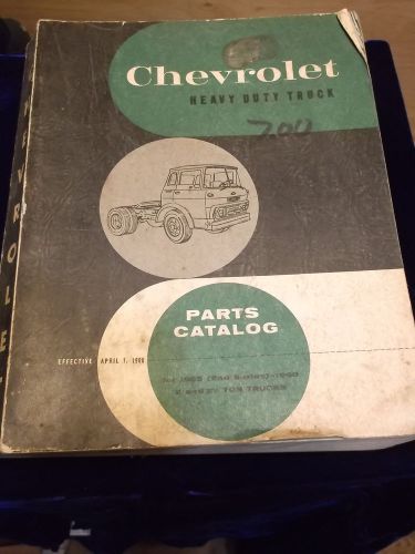 Vintage 1960 chevrolet heavy duty truck service manual 2 &amp; 2-1/2 ton