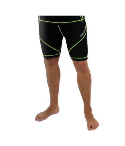 Fxr vapour 20% merino base layer shorts  black/hi-vis