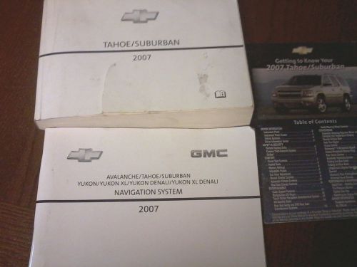 2007 tahoe/suburban owners manual