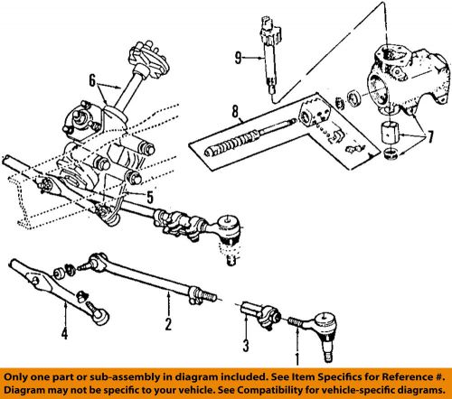 Ford oem 92-02 e-350 econoline club wagon steering gear-outer tie rod 8c2z3a131d