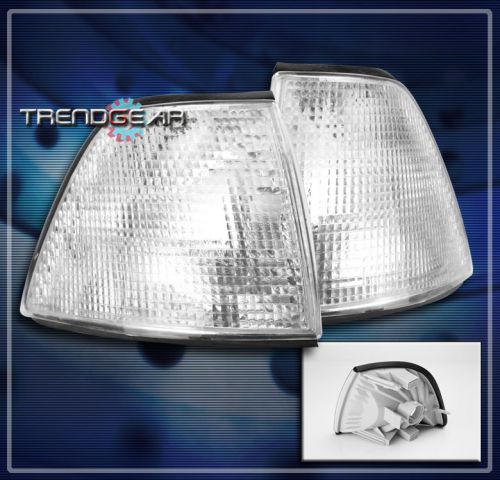 92-98 bmw e36 3-series 4dr front chrome corner signal lights lamp 93 94 95 96 97