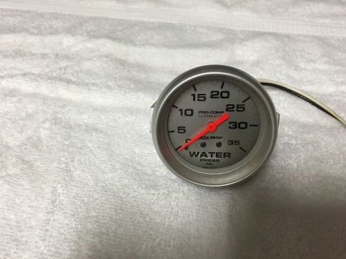 Auto meter pro comp water pressure gauge