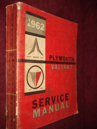 1962 plymouth shop manual / shop book / nice original!!