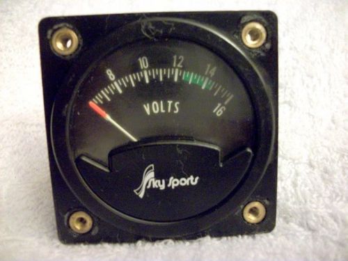 Vintage westberg westach aircraft voltmeter 2a5 6-16 dc volts sky sports