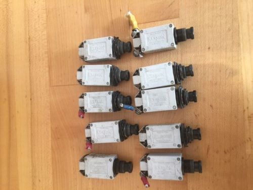 Aircraft circuit breakers klixon ms26574-2 , 7274-2-5, mfd-0372a