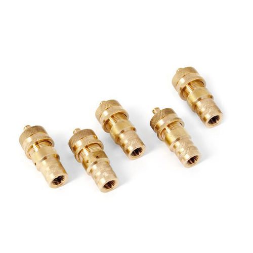 5 pcs 4wd universal off-road automatic tire brass deflators valve adapter