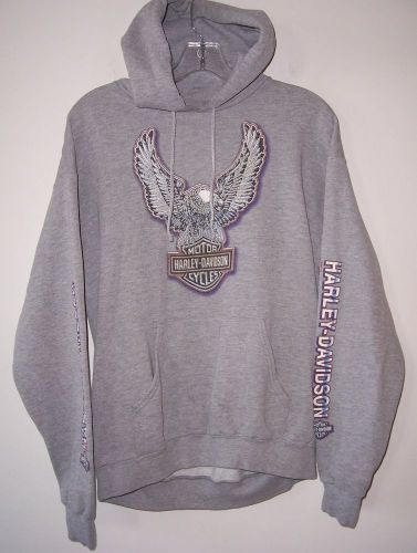 Vintage harley davidson ventura california full zip hoodie sweatshirt med