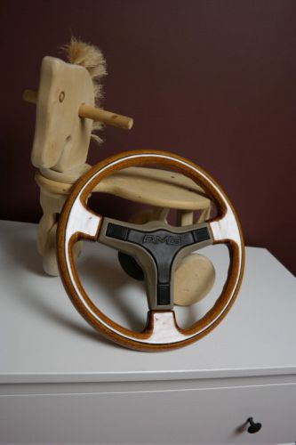 Wood steering wheel amg mercedes r107, w123, w124