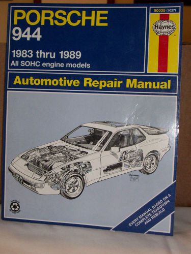 Porsche 944 automotive repair manual