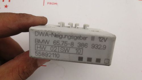 Oem bmw e39 98-03 alarm inclination sensor dwa 65758386932 8386932 inclination