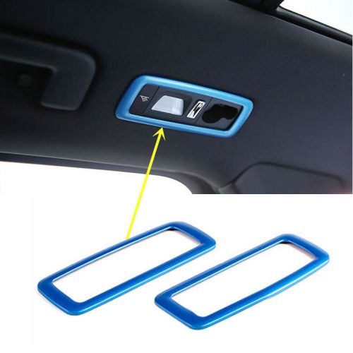 2pcs blue aluminum rear row reading light decoration for porsche cayenne 2015