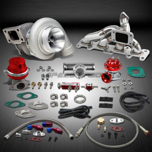 Gt35 .70ar 500+hp boost 8pc turbo charger+manifold kit for 03-05 dodge neon srt4