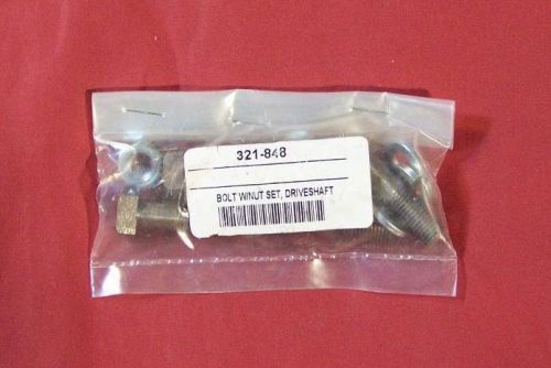 Mgb: driveshaft bolt set w/ nuts (front) / also for mgc / #321-848 (new in pack)