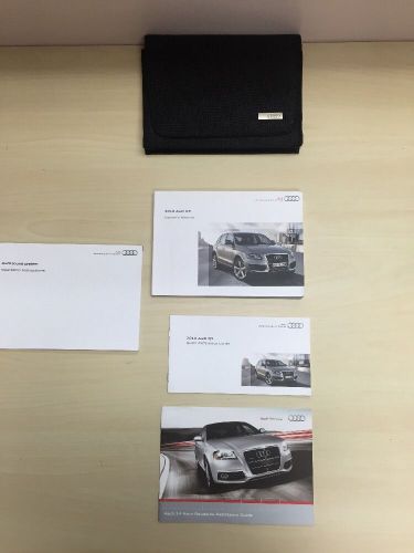 Audi q5 2010 owners manual with case oem