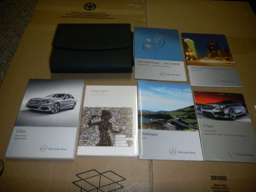 2014 mercedes benz e350 e550 owners manual set + free shipping