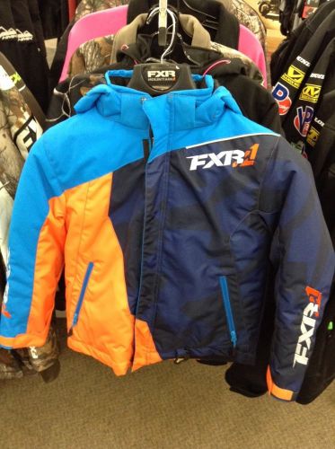 Fxr yth vertical jkt blu/nvy/org size10 dealer sample/demo dsply nwt 15307.40310