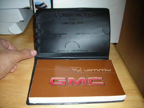 1999 gmc jimmy owners manual package with black case