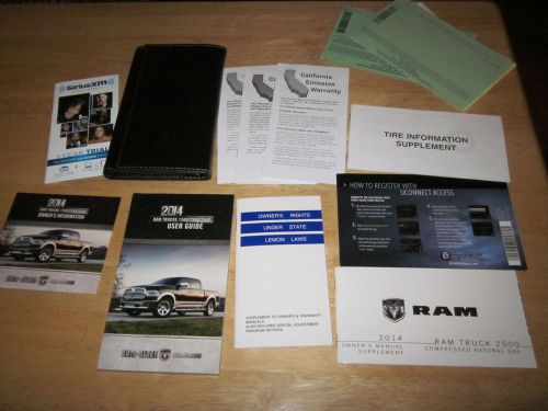 2014 dodge ram 1500 2500 3500 user guide with case oem