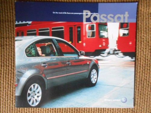 2001 volkswagen passat original deluxe dealer sales brochure