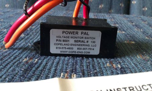 Copeland electronics power pal pn 9001 voltage monitoe switch nib w/ directions