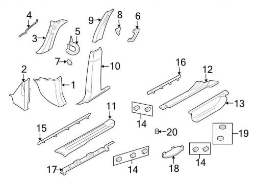 Ford oem interior grab bar fl7z7831406ab image 5