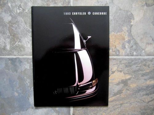 1993 chrysler concorde - original sales brochure book catelog