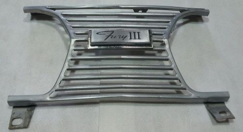 1966 plymouth fury ii center grille