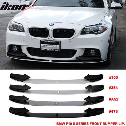 11-16 f10 5 series performance front bumper lip spoiler painted two tone color