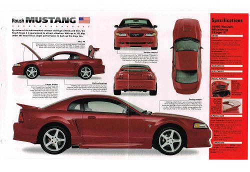 1998 / 1999 ford roush mustang imp brochure: stage 2 ii