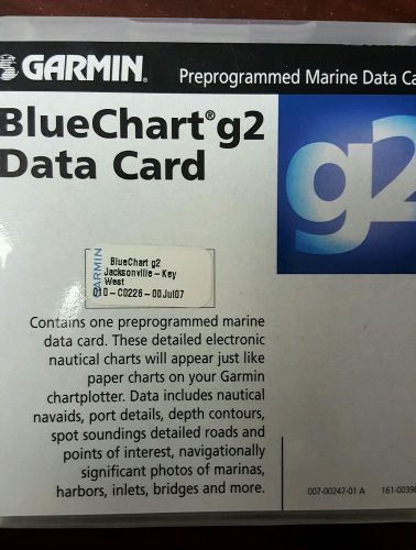 Garmin blue chart  g2 jacksonville to key west 010-c0226-00