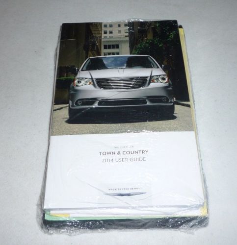 2014 chrysler town country user guide manual dvd w/case 14 owners new