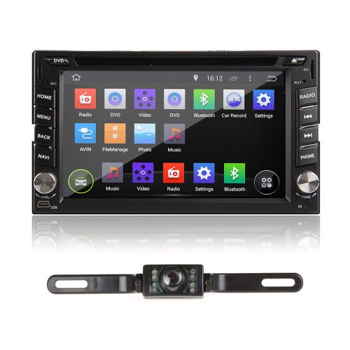 6.2&#034; double 2din quad-core android4.4 car gps dvd player wifi mirror-link+camera