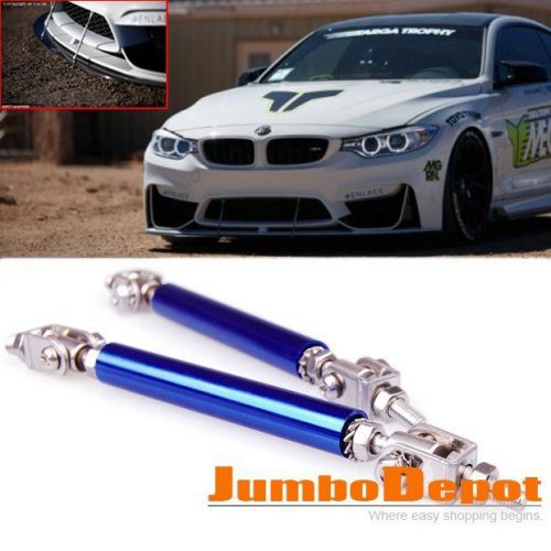 Blue adjustable car front bumper protector splitter rod support for honda s2000