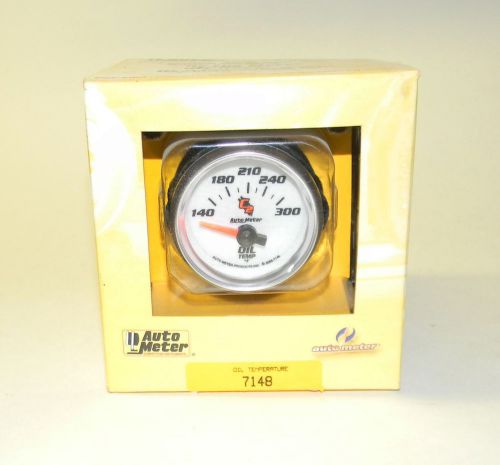 Auto meter 7148 c2 oil temperature gauge 2 1/16&#034; short sweep remanufactered