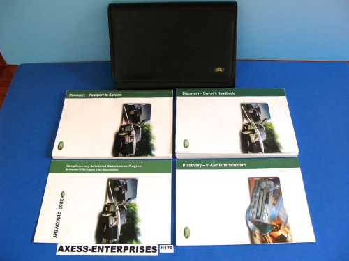 03 - 2003 land rover discovery owners manuals operators books pouch set # h179