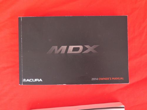 2014 acura mdx owners manual guide book