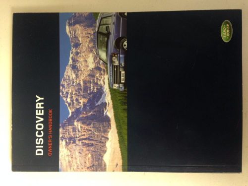 Land rover discovery owner&#039;s handbook (2003)