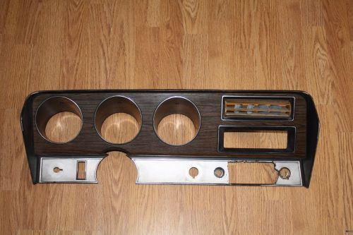 Original 1972 gto dash bezel insert with a/c