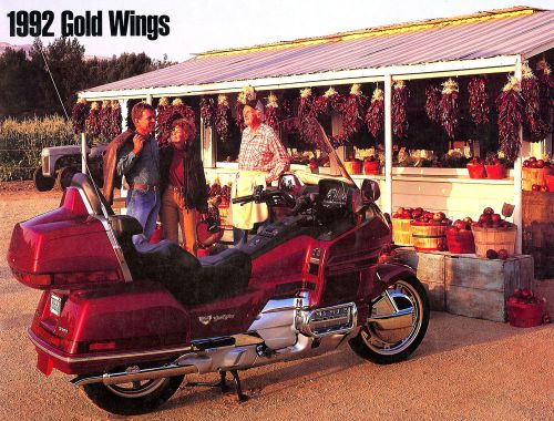 1992 honda goldwing motorcycle brochure-gl1500 se-aspencade-interstate-gold wing