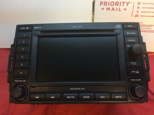 05-07 chrysler dodge jeep rec navigation gps radio 6 cd changer refurbished.