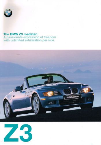 1997 bmw z3 roadster brochure / pamphlet w/color charts : z-3,1.9,2.8,  (507)