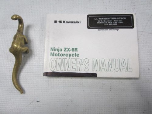 Kawasaki zx6r zx600rb 2011 original owners manual