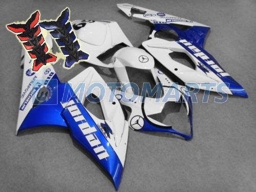 Free tank pad x2! aftermarket fairing kit for suzuki gsx r 1000 k5 2005 2006 ay