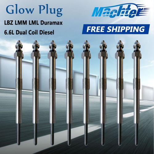 8 glow plug lbz lmm lml duramax 6.6l dual coil diesel 2006-2012