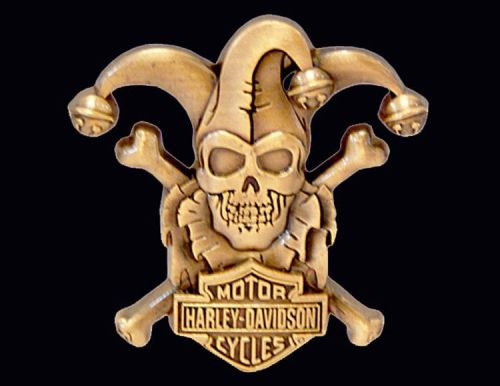 Harley davidson rare clown skull 3d die cast harley pin