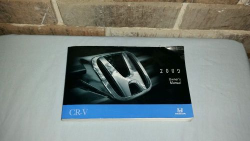 Nice oem 2009 honda cr-v suv owners manual book