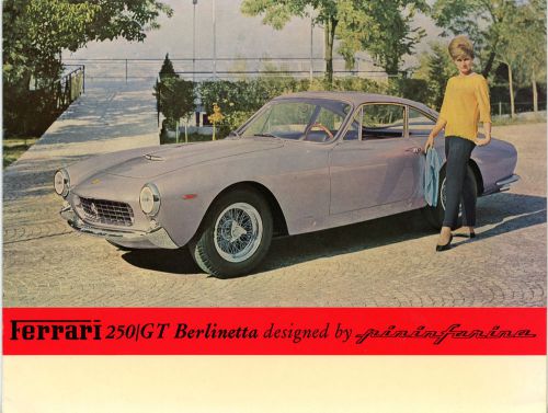 Original sales brochure for 1963 ferrari 250gt berlinetta lusso